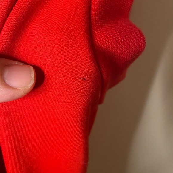 Licorice Sleeveless Athletic Red Hooded‎ Romper 70’s Look Size Medium - Picture 8 of 8